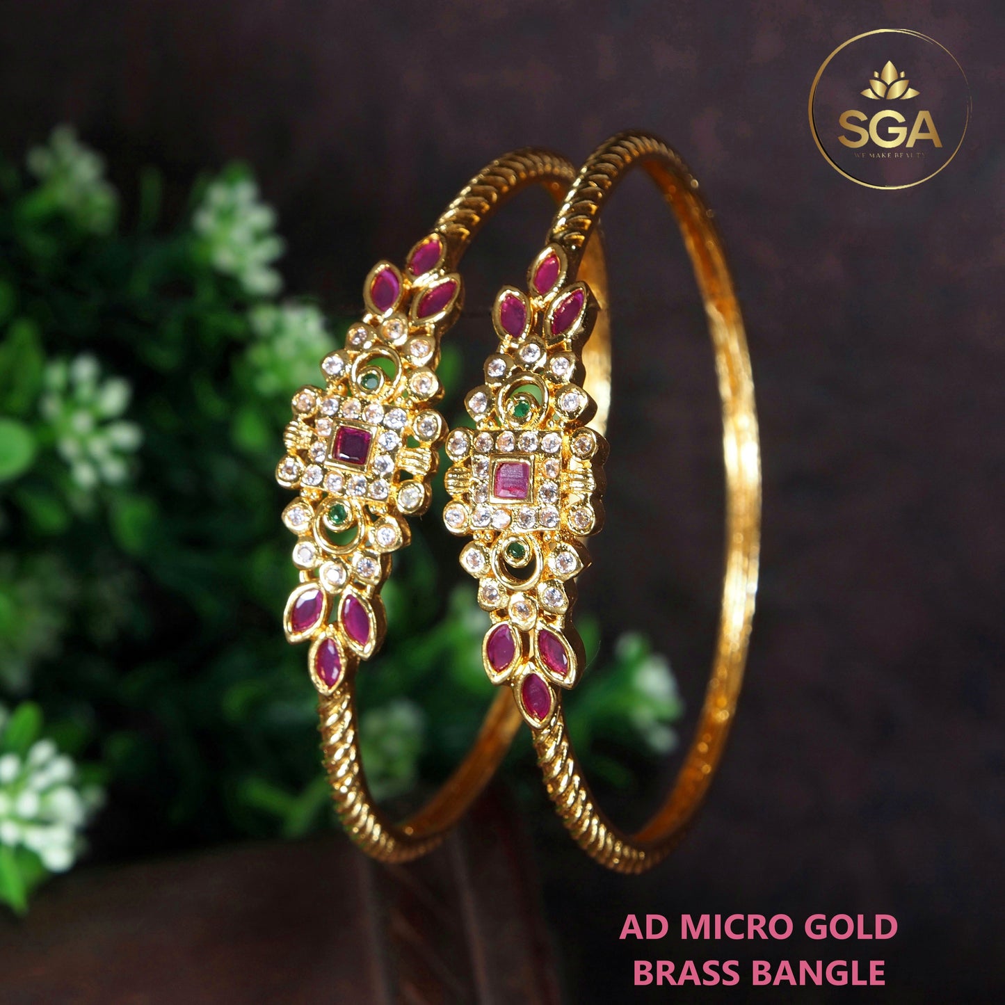 Orna Micro Gold Bangle Kada