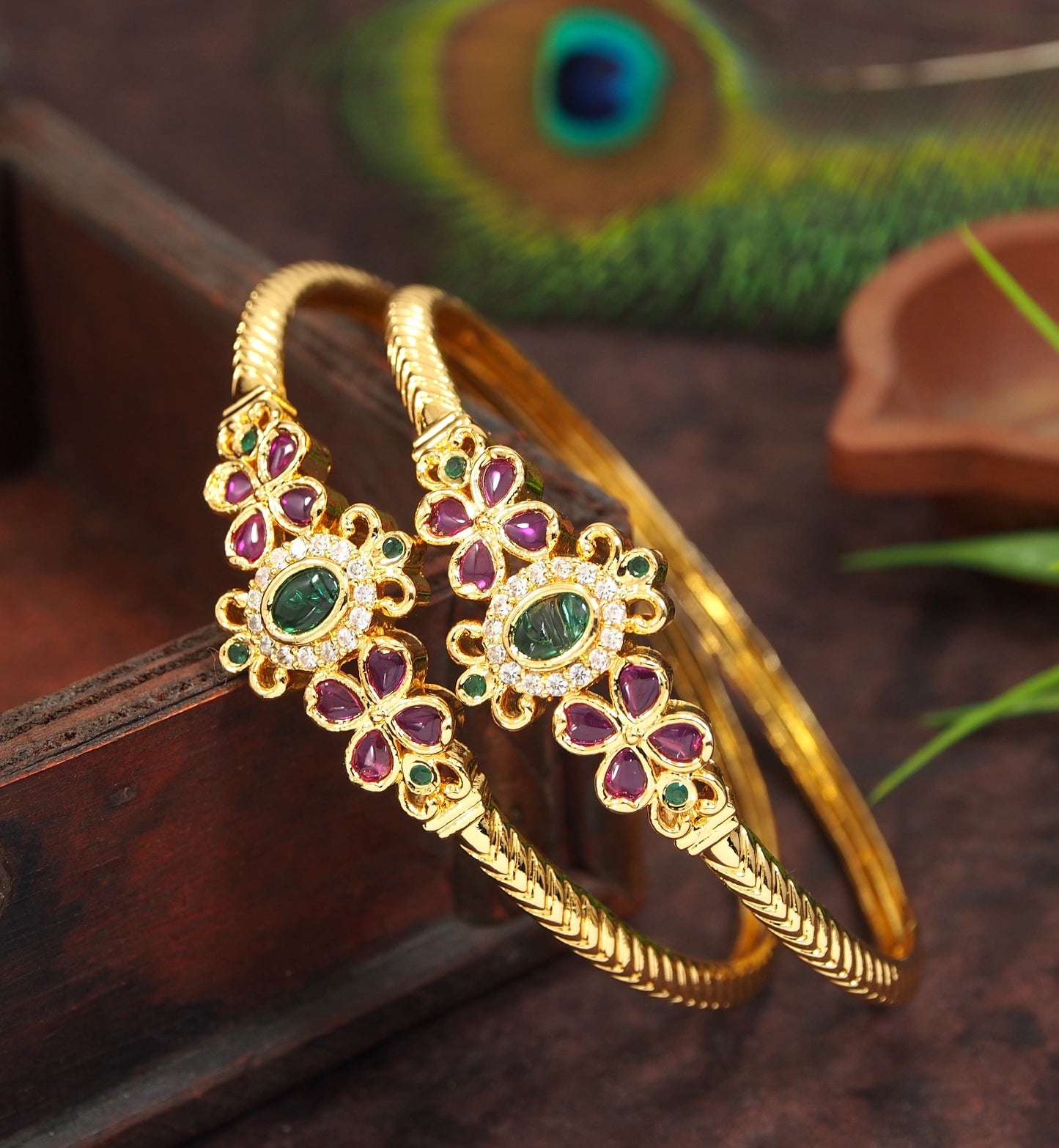 Orna Micro Gold Bangle Kada