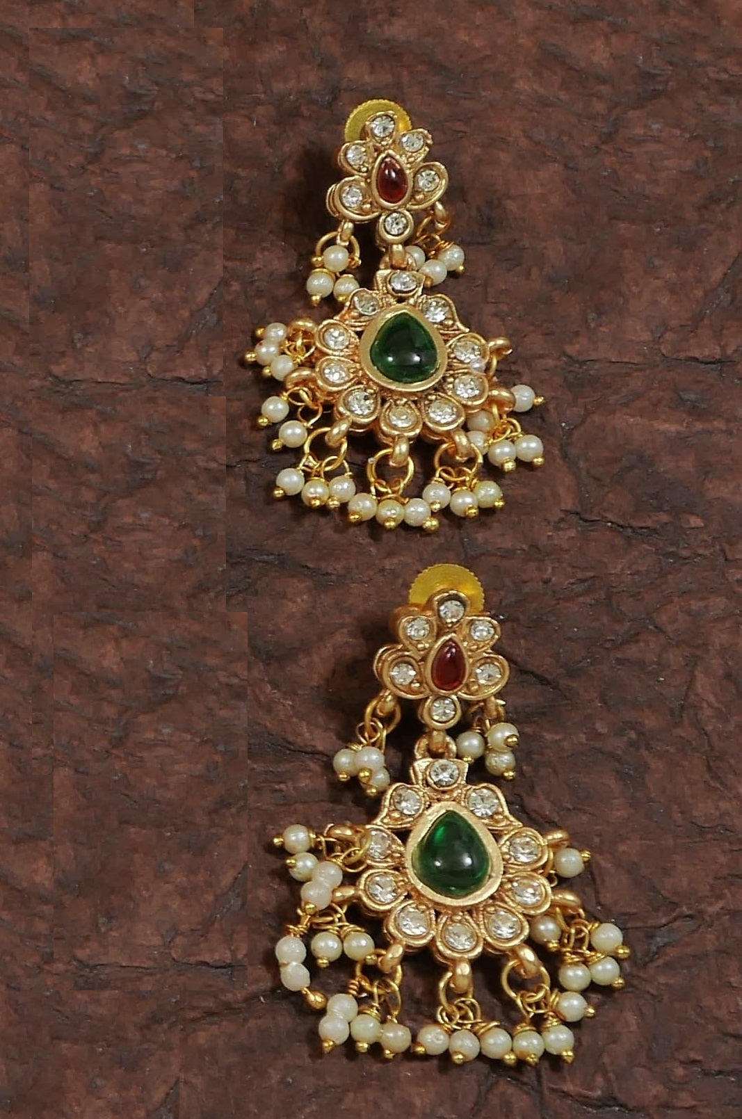 Traditional Gold Plated Combo Bridal Necklace Set
