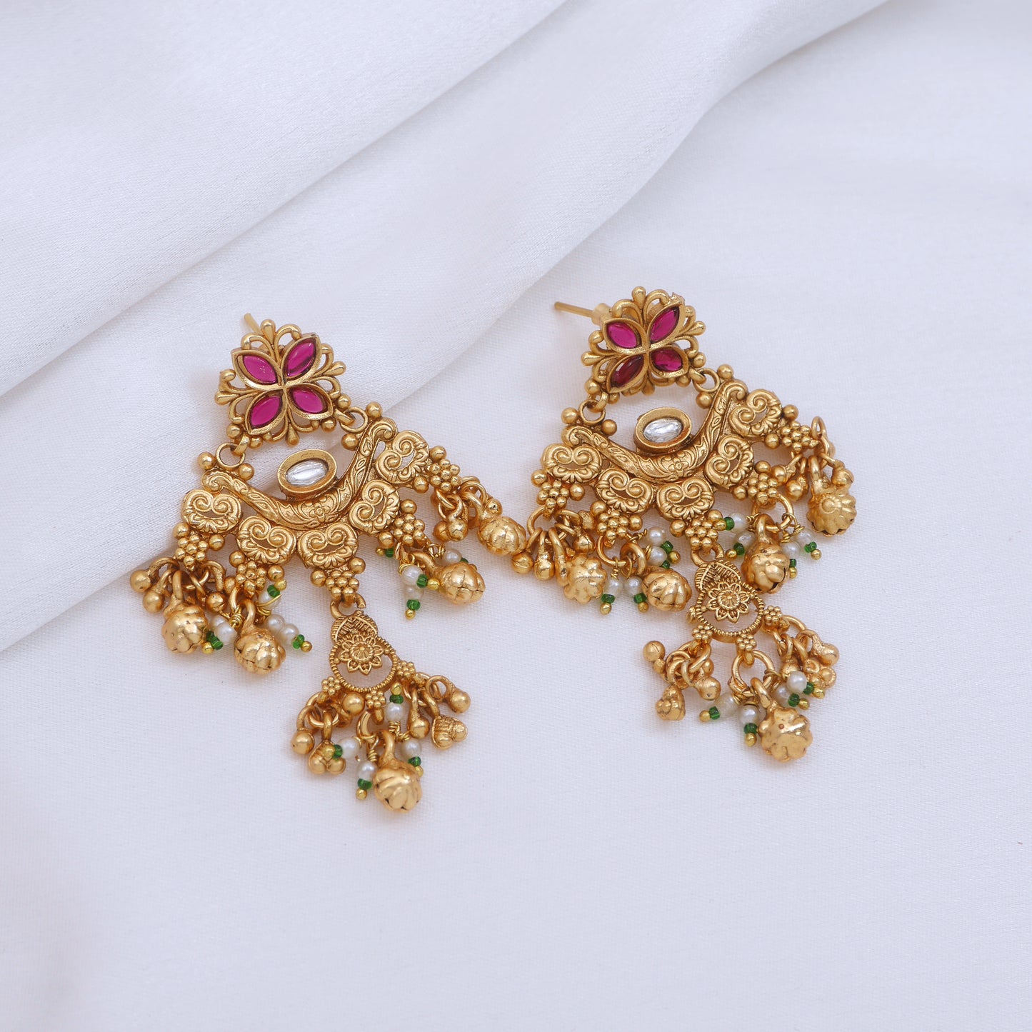 Royal Heritage Antique Finish Brass Necklace Set for Festive & Bridal Wear