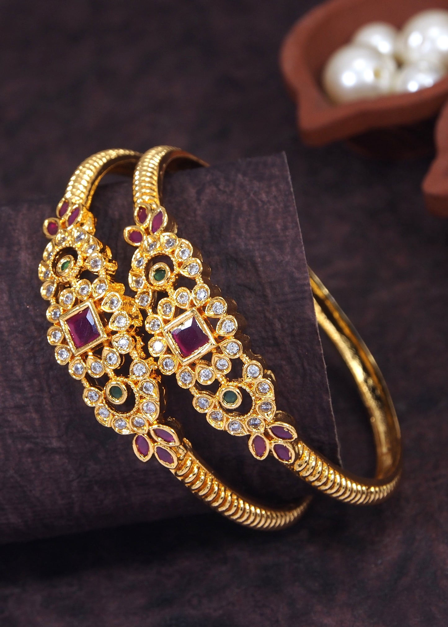 Orna  Micro Gold Bangle Kada