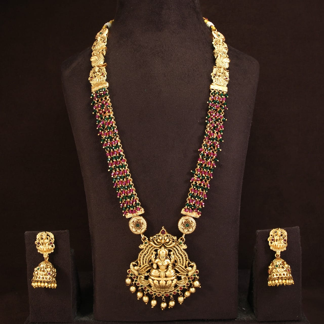 Orna Laxmidevi Temple antique Long Necklace Set