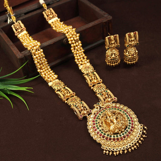 Orna Laxmidevi Temple antique Long Necklace Set