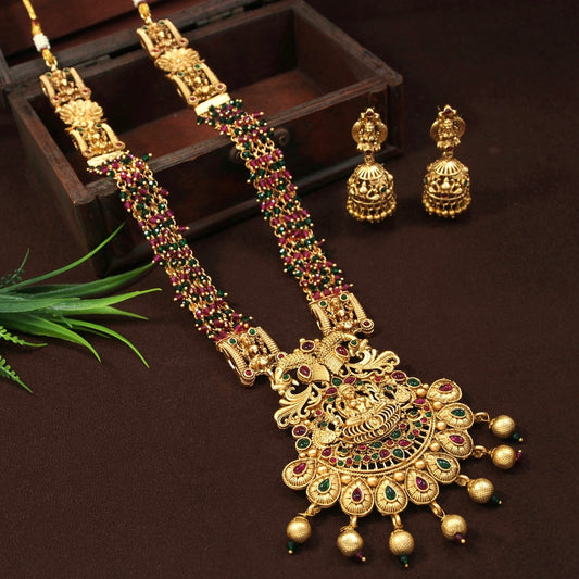 Orna Laxmidevi Temple antique Long Necklace Set