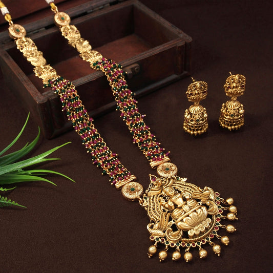 Orna Laxmidevi Temple antique Long Necklace Set