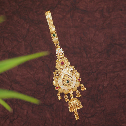Traditional Gold-Plated Chabi Challa Waist Key Chain