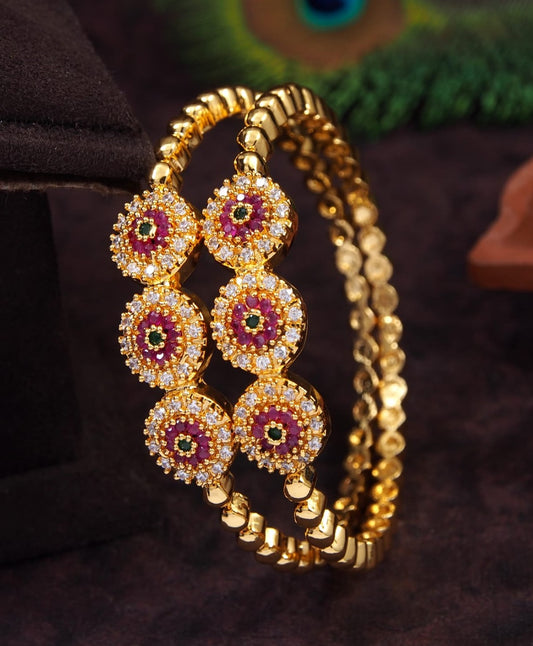 Orna  Micro Gold Bangle Kada