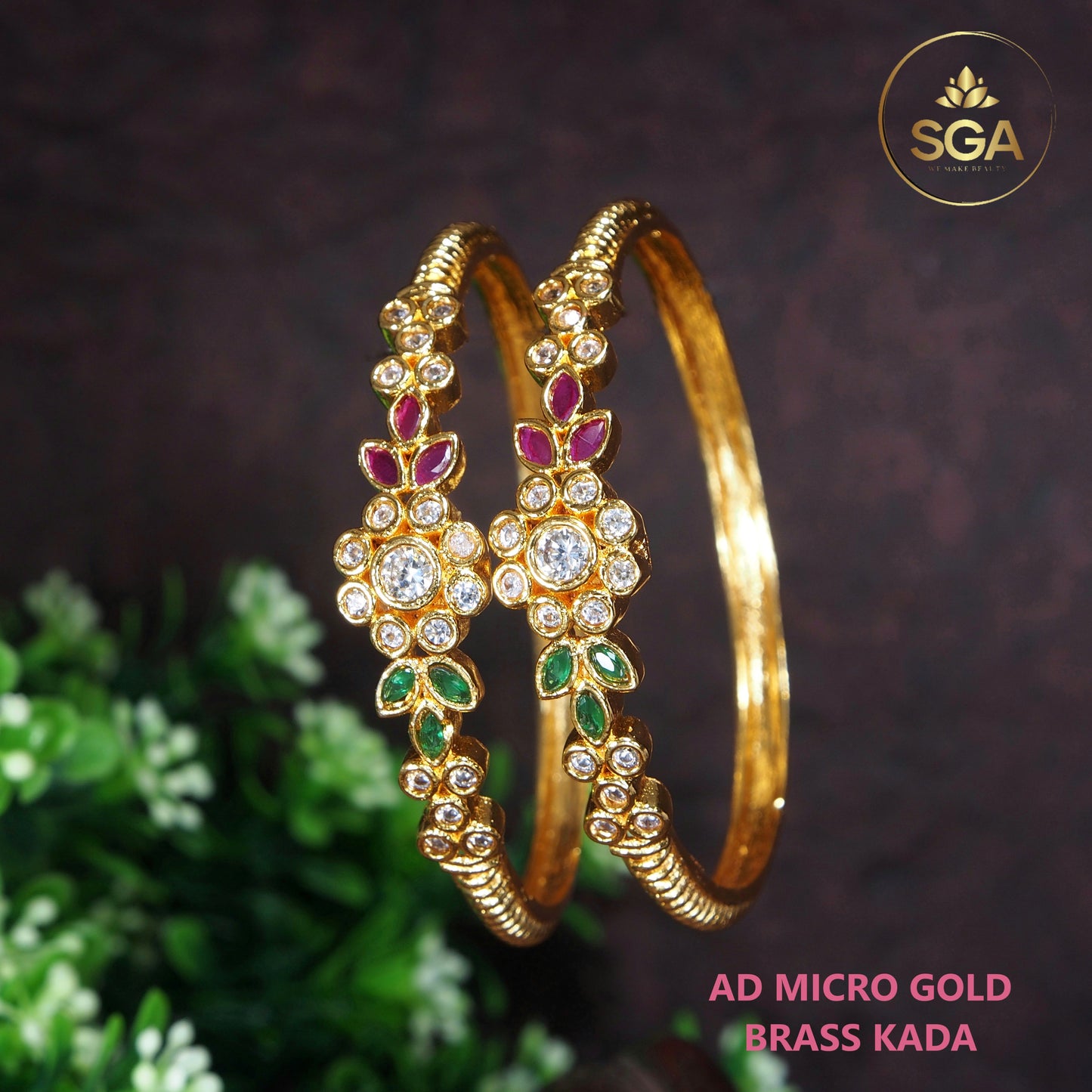 Orna  Micro Gold Bangle Kada