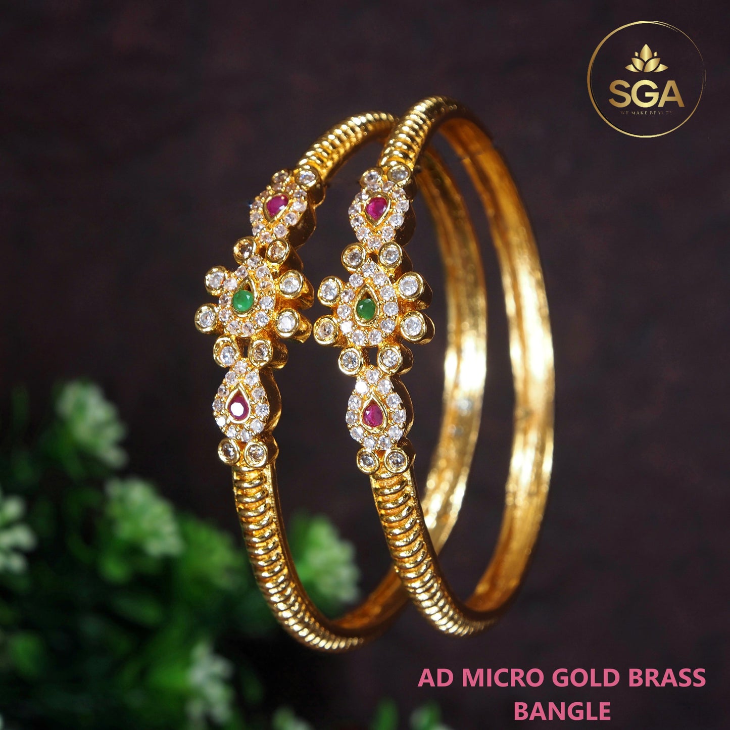 Orna  Micro Gold Bangle Kada