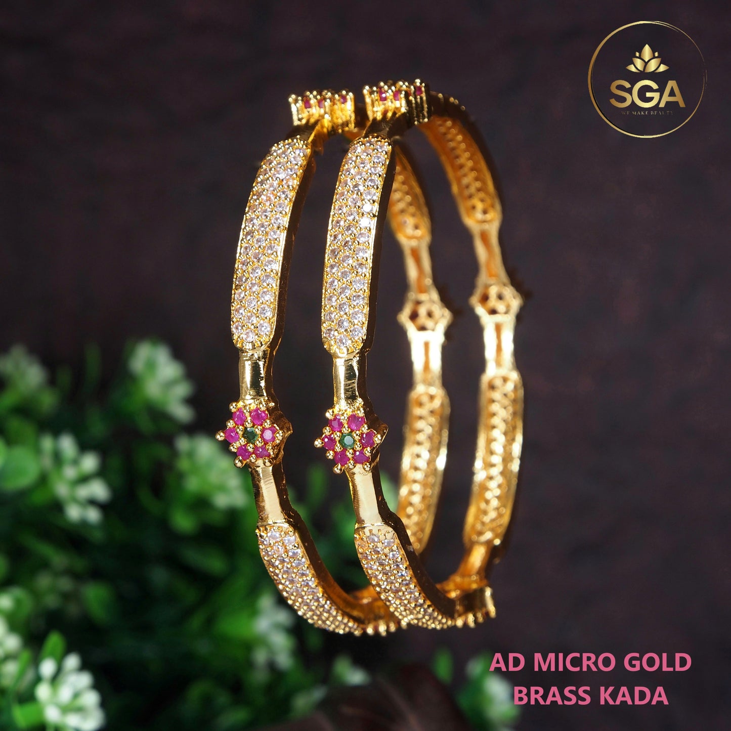 Orna  Micro Gold Bangle Kada