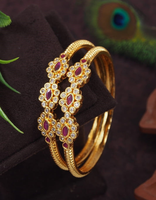 Orna  Micro Gold Bangle Kada