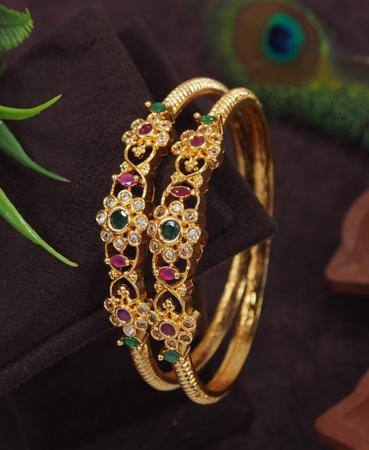 Orna  Micro Gold Bangle Kada