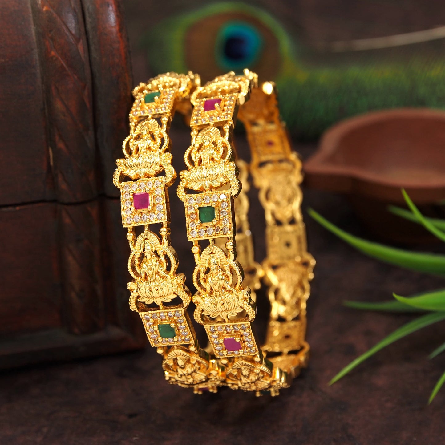 Orna South Indian Antique Temple Bangle