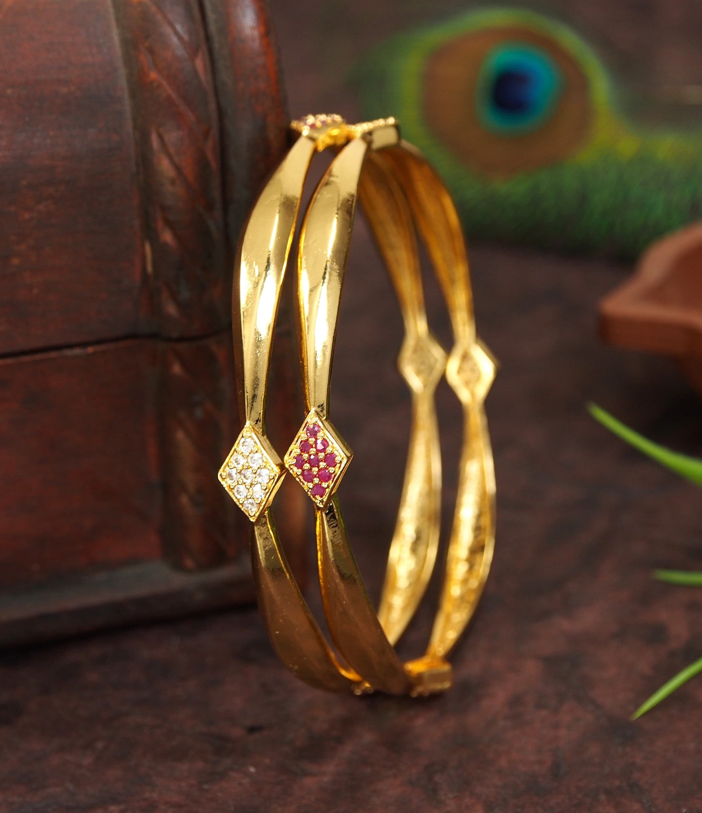 Orna  Micro Gold Bangle Kada