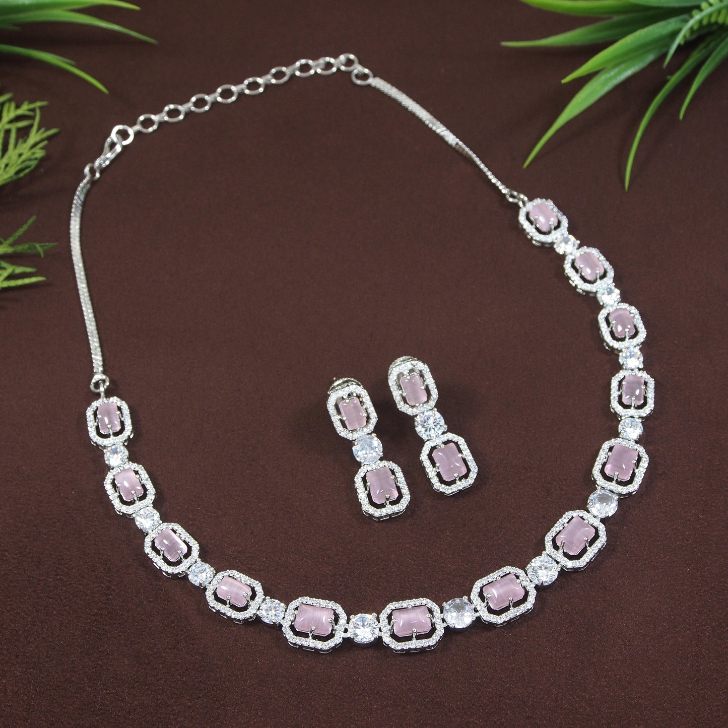 Zircon Chokar Necklace Set