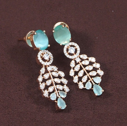 American Diamond Zircon Necklace Set