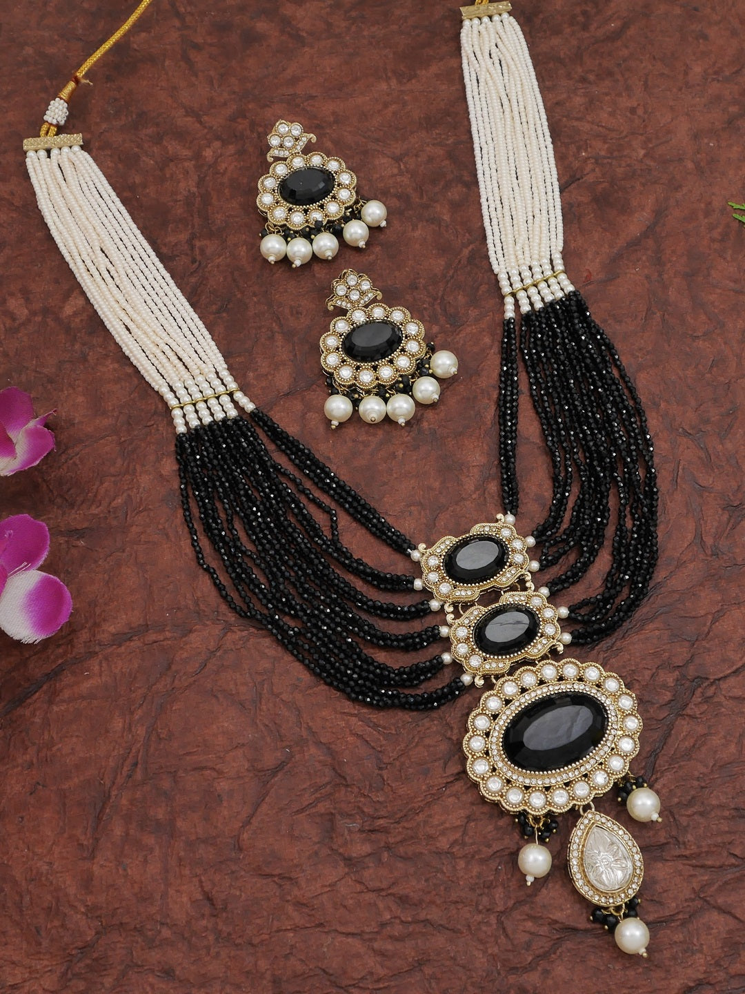 Heritage Pearl & Beaded Layered Necklace Set