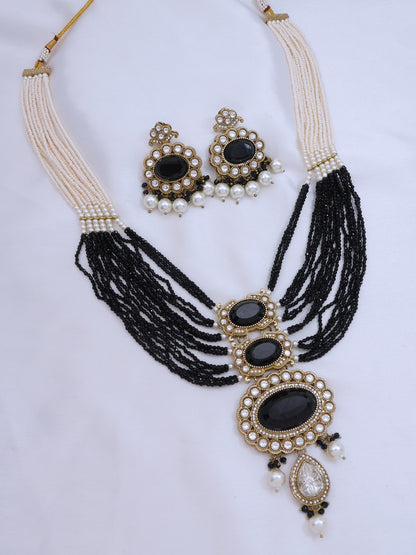 Heritage Pearl & Beaded Layered Necklace Set