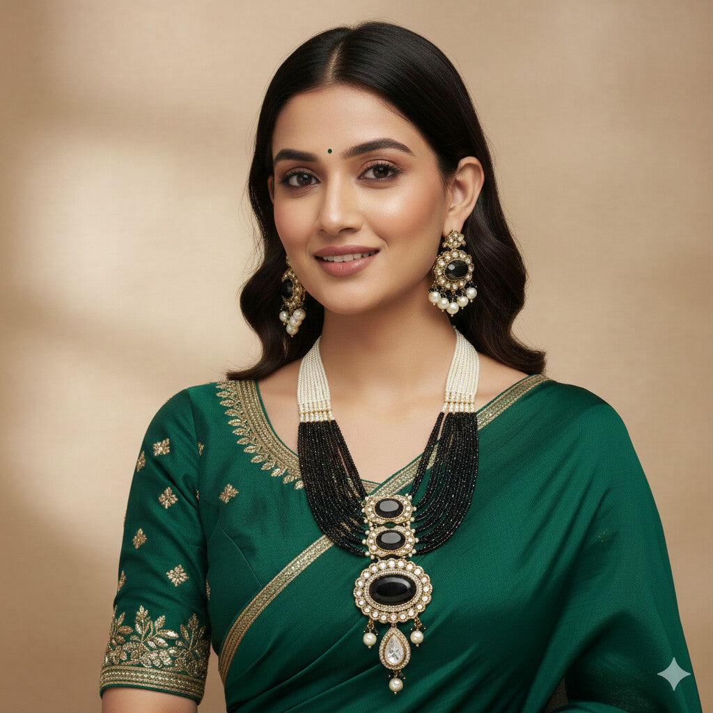 Heritage Pearl & Beaded Layered Necklace Set