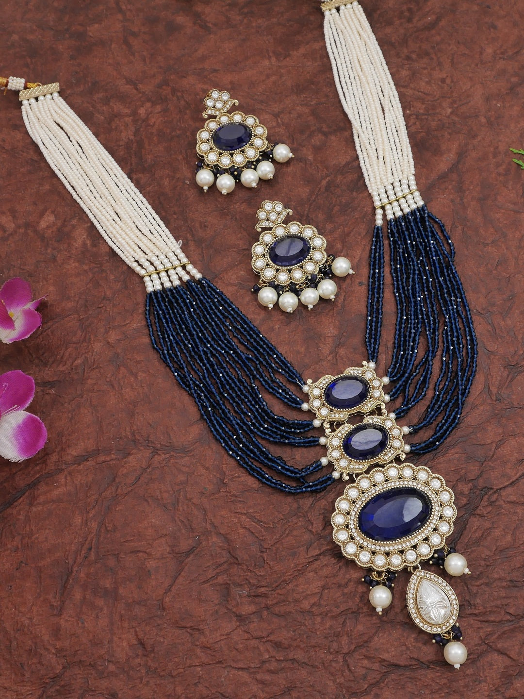 Heritage Pearl & Beaded Layered Necklace Set