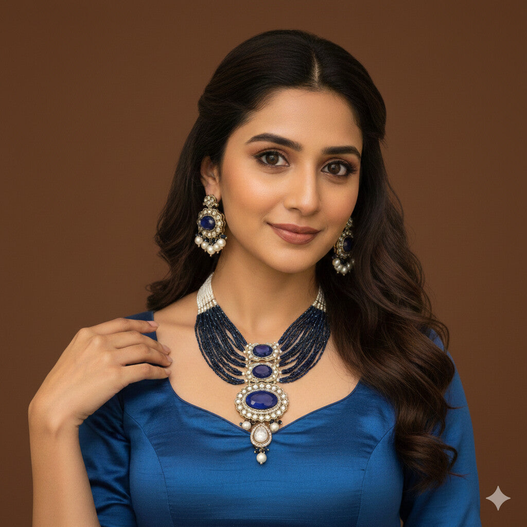 Heritage Pearl & Beaded Layered Necklace Set