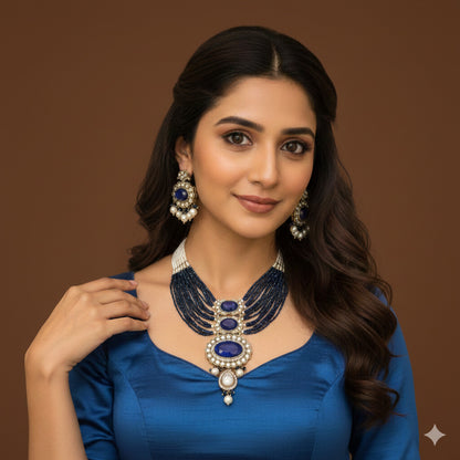 Heritage Pearl & Beaded Layered Necklace Set