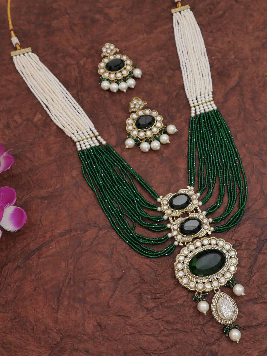 Heritage Pearl & Beaded Layered Necklace Set