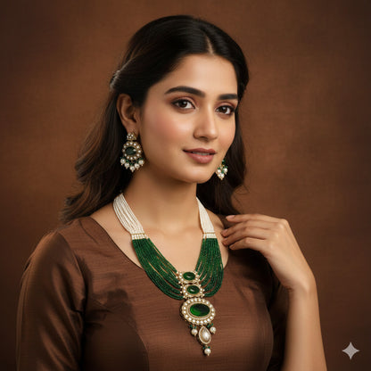 Heritage Pearl & Beaded Layered Necklace Set