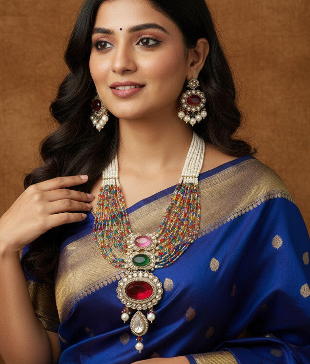 Heritage Pearl & Beaded Layered Necklace Set