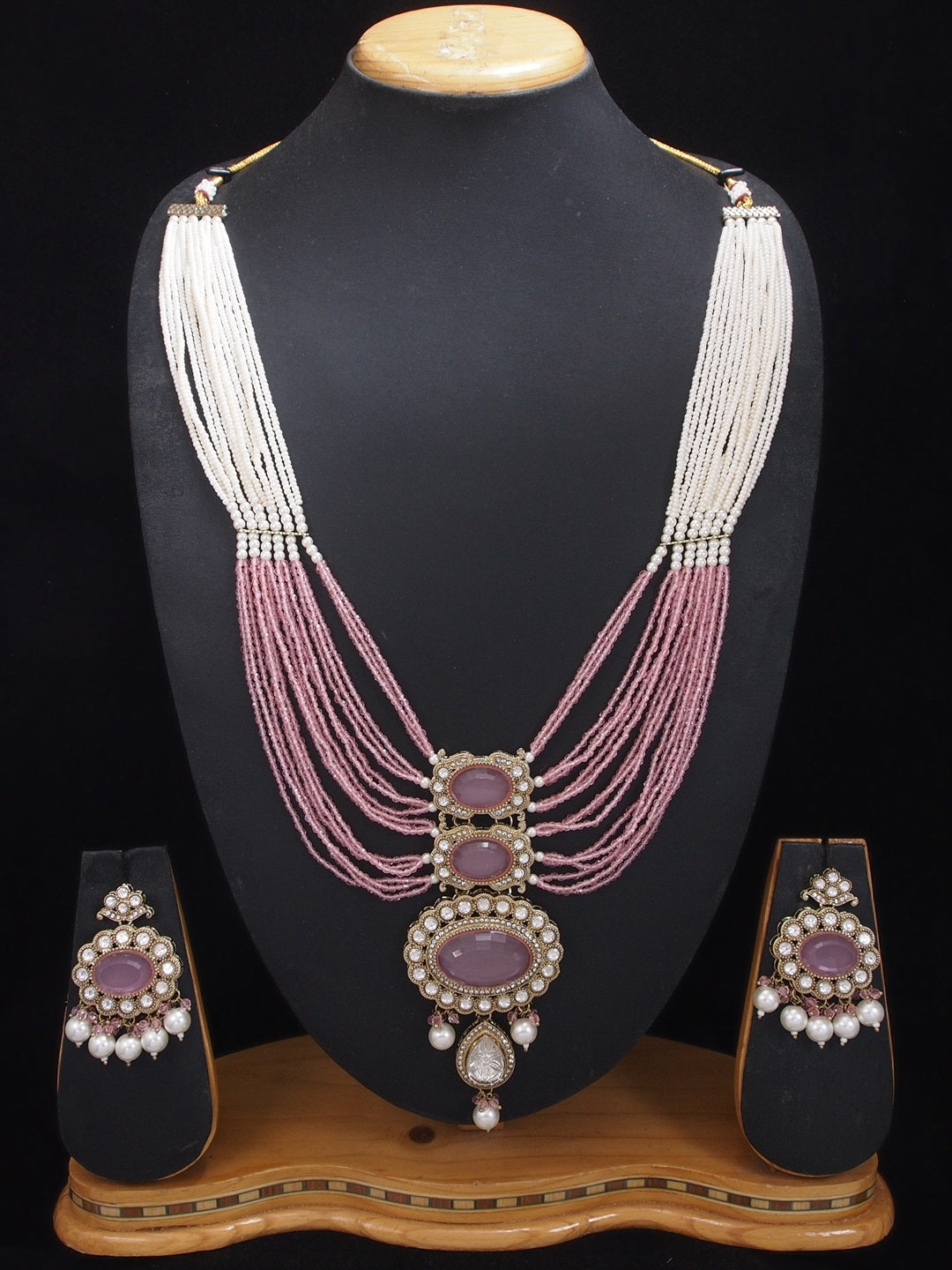 Heritage Pearl & Beaded Layered Necklace Set