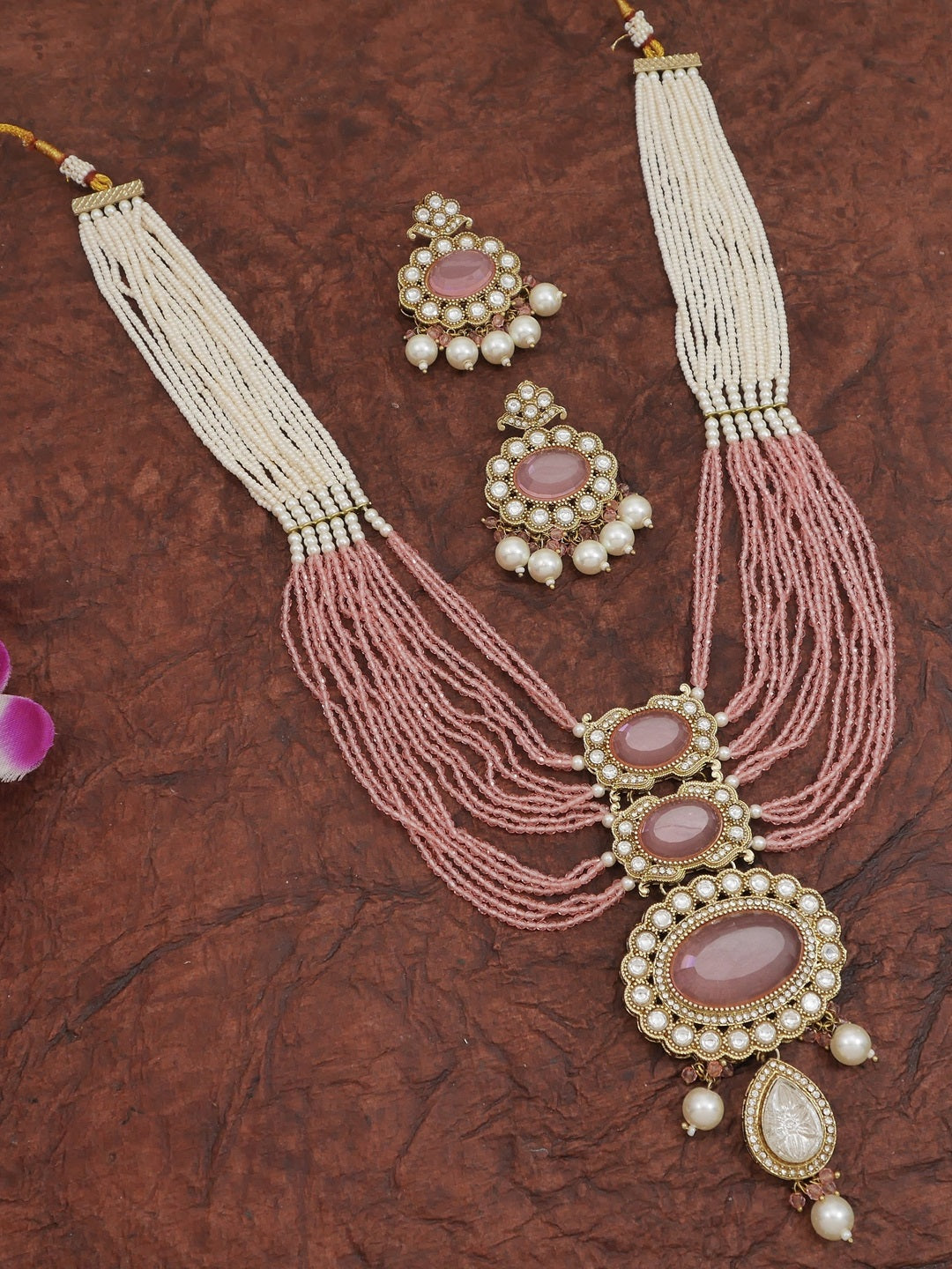 Heritage Pearl & Beaded Layered Necklace Set