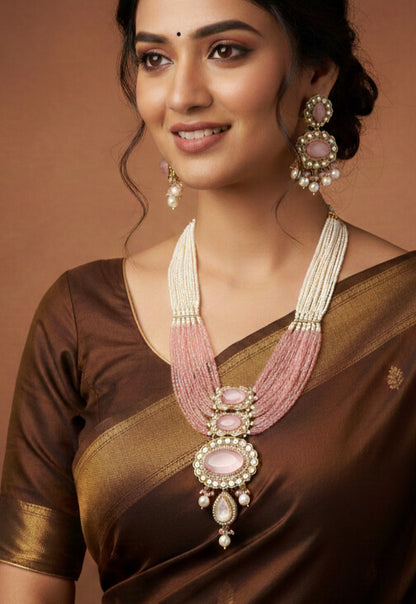 Heritage Pearl & Beaded Layered Necklace Set