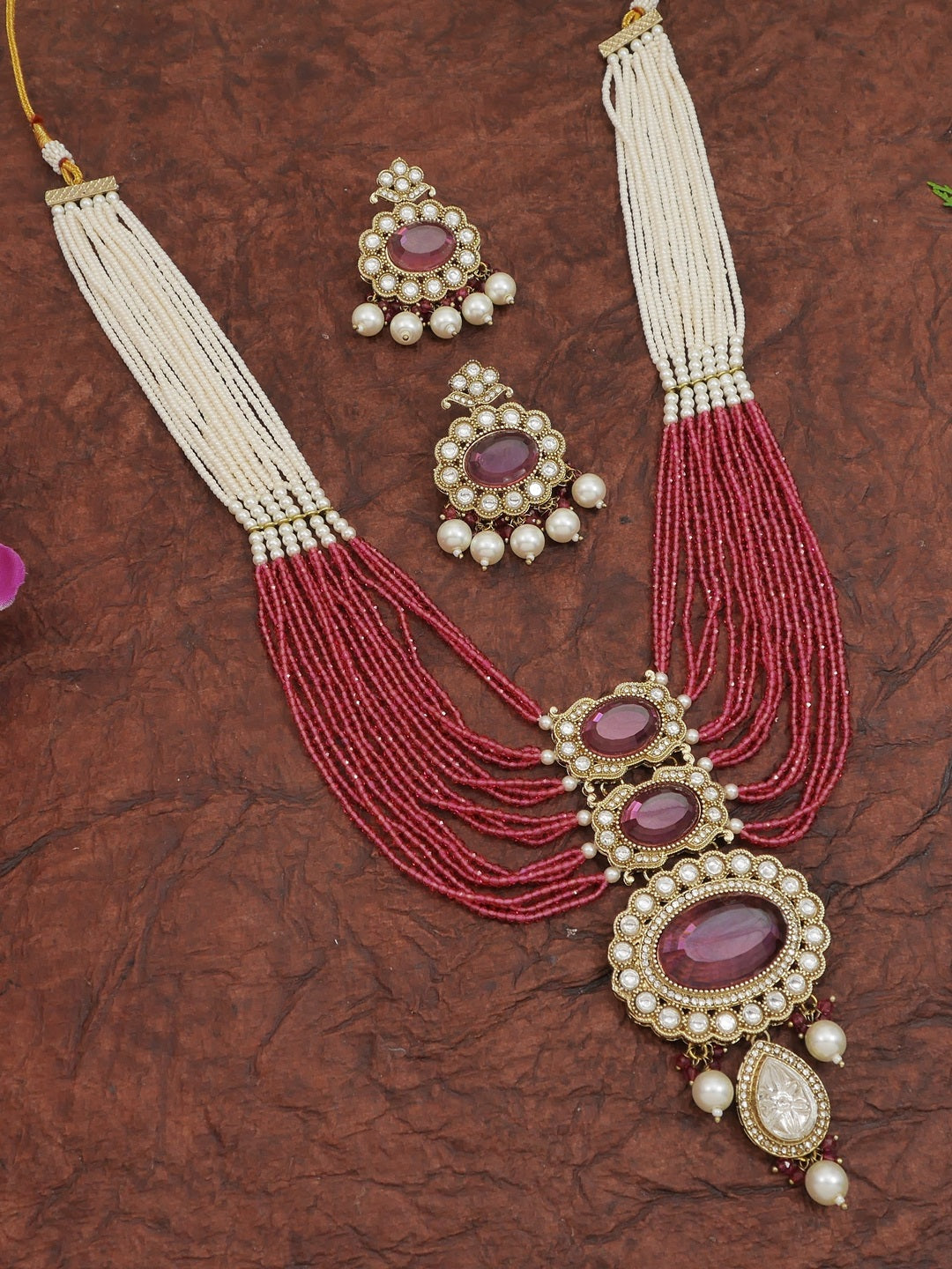 Heritage Pearl & Beaded Layered Necklace Set