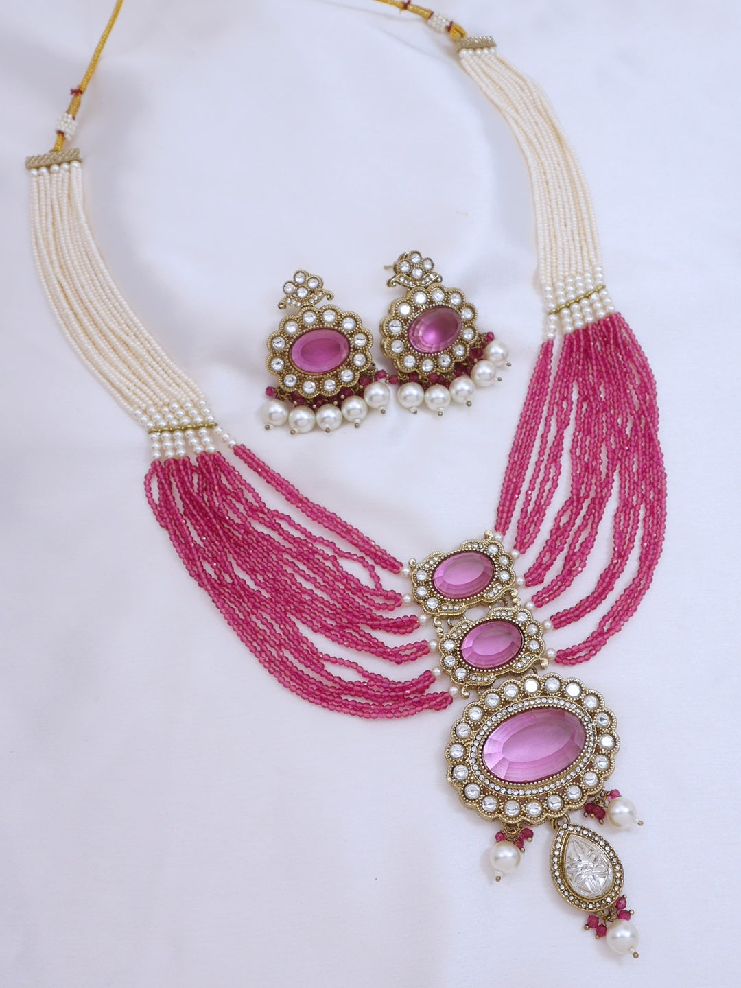 Heritage Pearl & Beaded Layered Necklace Set