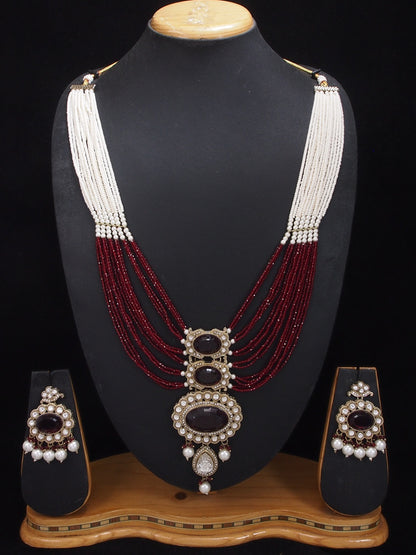 Heritage Pearl & Beaded Layered Necklace Set