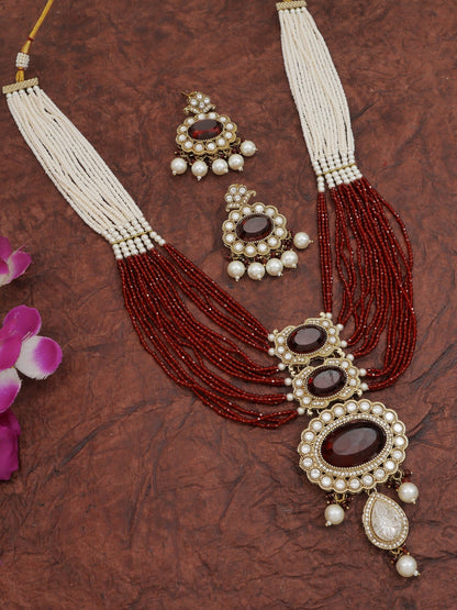 Heritage Pearl & Beaded Layered Necklace Set