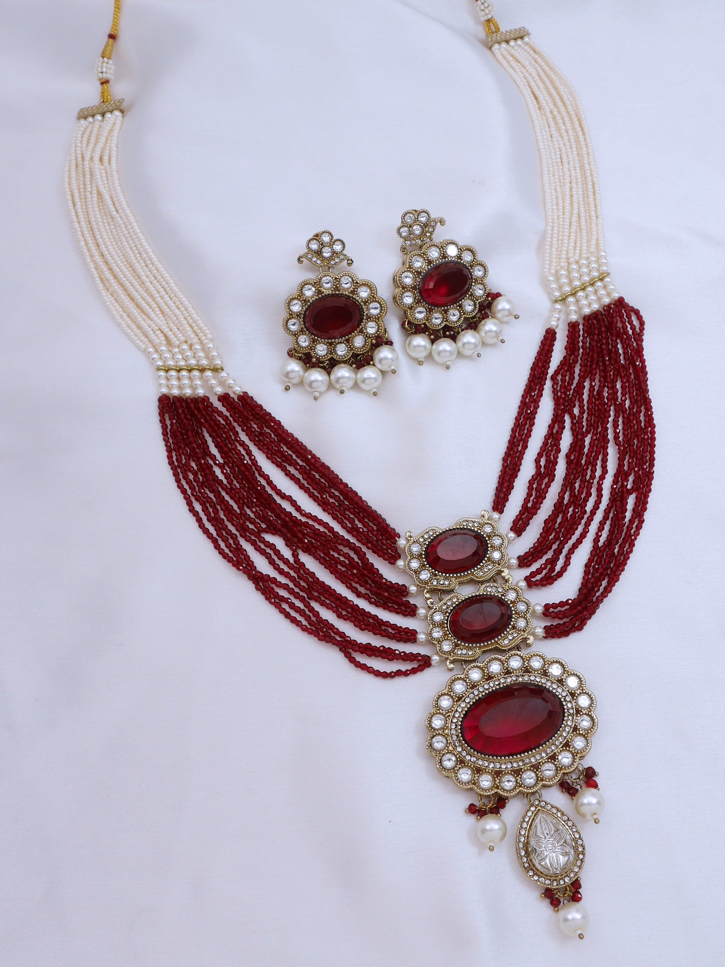 Heritage Pearl & Beaded Layered Necklace Set