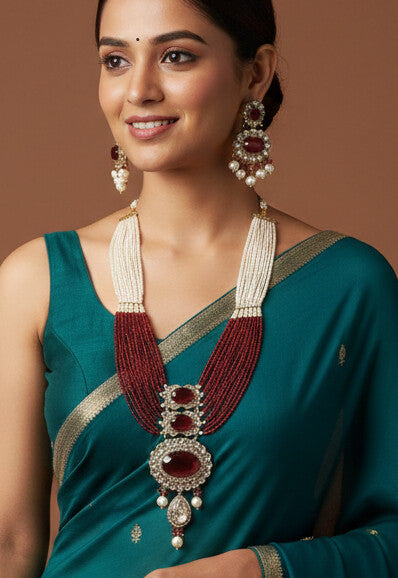 Heritage Pearl & Beaded Layered Necklace Set