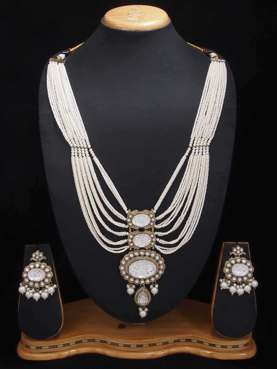 Heritage Pearl & Beaded Layered Necklace Set