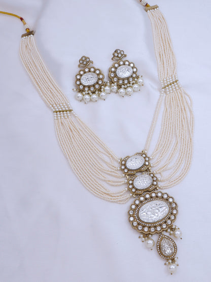 Heritage Pearl & Beaded Layered Necklace Set