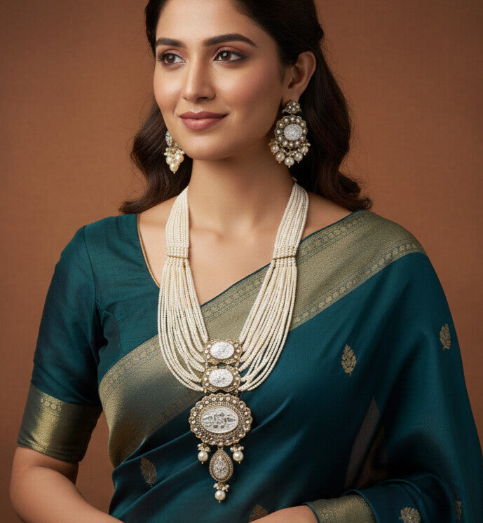 Heritage Pearl & Beaded Layered Necklace Set