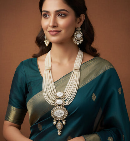 Heritage Pearl & Beaded Layered Necklace Set