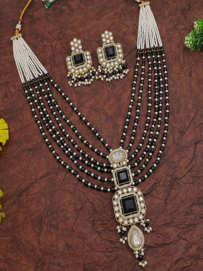 Royal Heirloom Beaded Pearl Layered Necklace Set