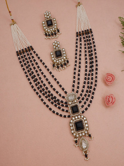 Royal Heirloom Beaded Pearl Layered Necklace Set