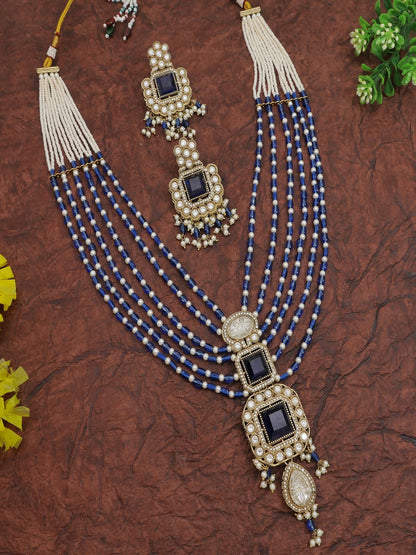Royal Heirloom Beaded Pearl Layered Necklace Set