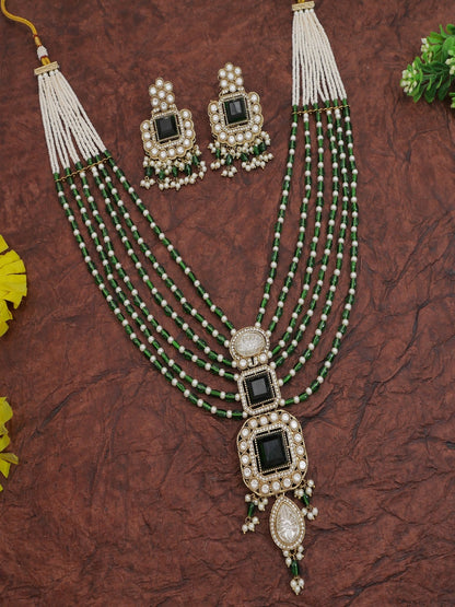 Royal Heirloom Beaded Pearl Layered Necklace Set