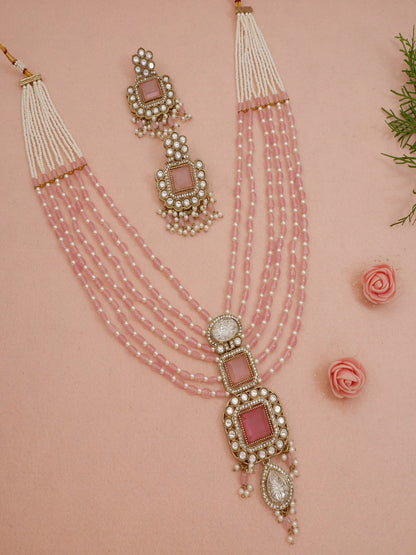 Royal Heirloom Beaded Pearl Layered Necklace Set