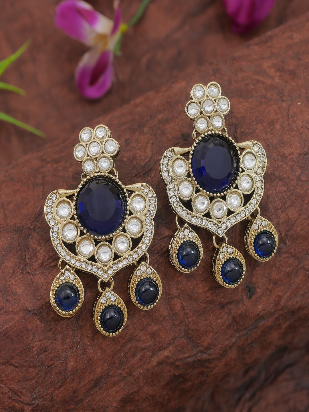 Royal Kundan & Pearl Beaded Necklace Set with Matching Earrings