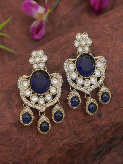 Royal Kundan & Pearl Beaded Necklace Set with Matching Earrings