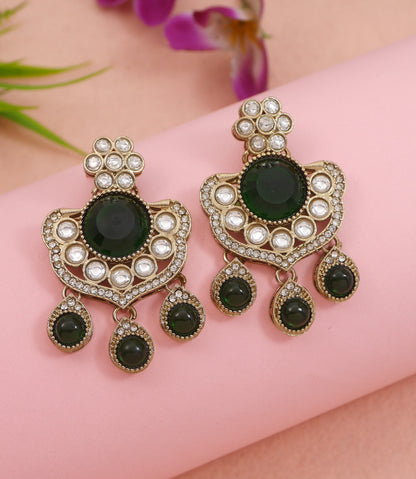 Royal Kundan & Pearl Beaded Necklace Set with Matching Earrings